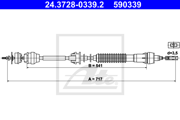 Tirette à câble, commande d'embrayage