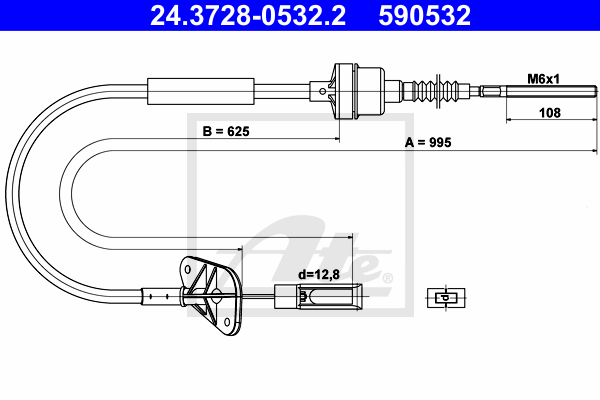 Tirette à câble, commande d'embrayage