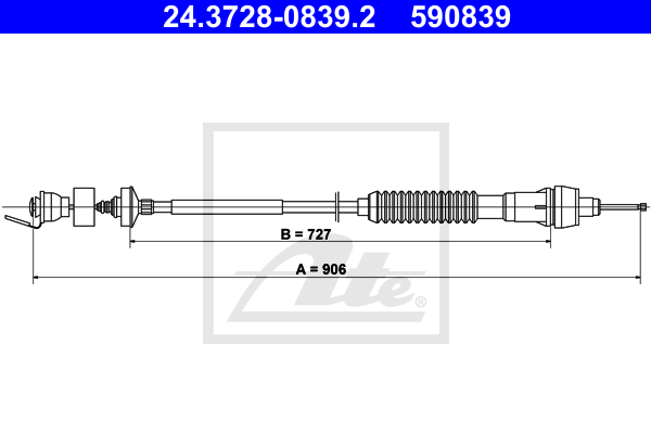 Tirette à câble, commande d'embrayage