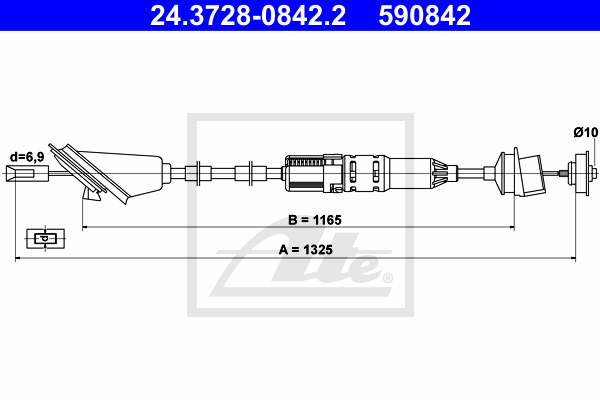 Tirette à câble, commande d'embrayage