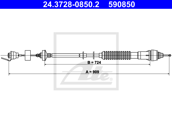 Tirette à câble, commande d'embrayage