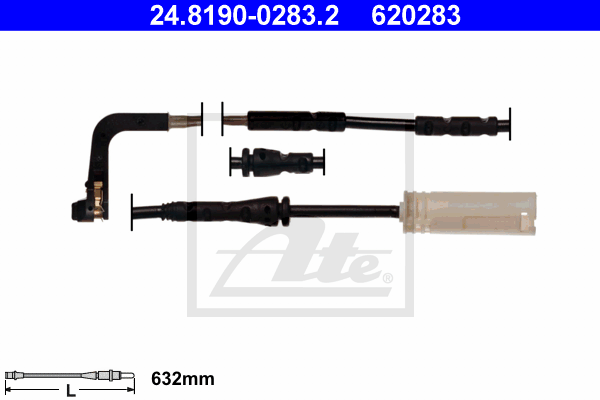 Contact d'avertissement, usure des plaquettes de frein