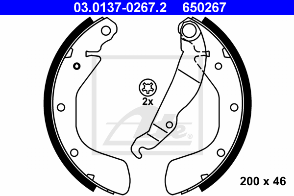 Jeu de mâchoires de frein