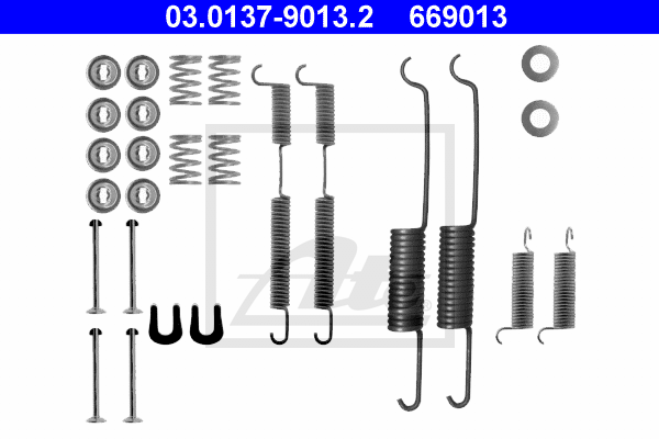 Kit d'accessoires, mâchoire de frein