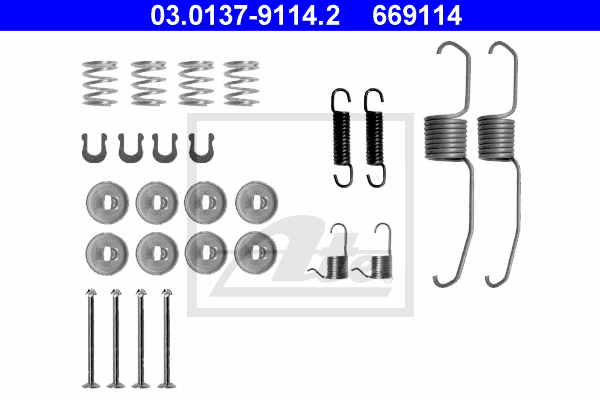 Kit d'accessoires, mâchoire de frein