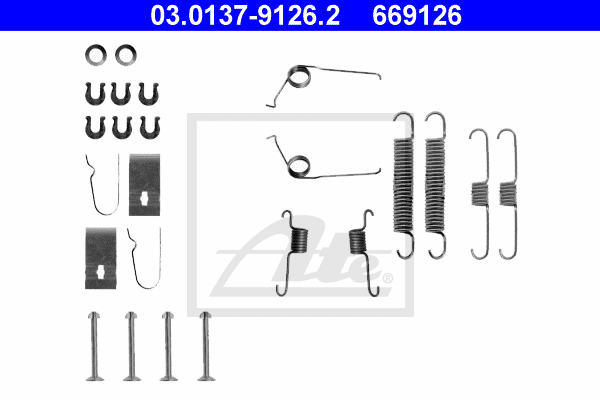 Kit d'accessoires, mâchoire de frein