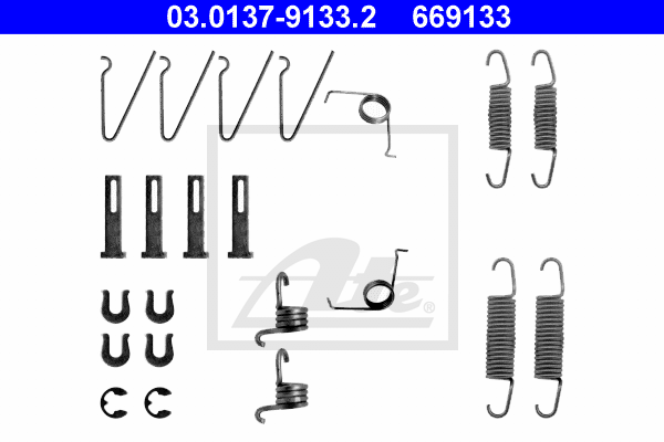 Kit d'accessoires, mâchoire de frein