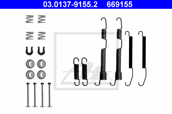 Kit d'accessoires, mâchoire de frein