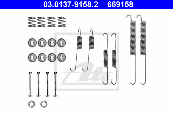 Kit d'accessoires, mâchoire de frein