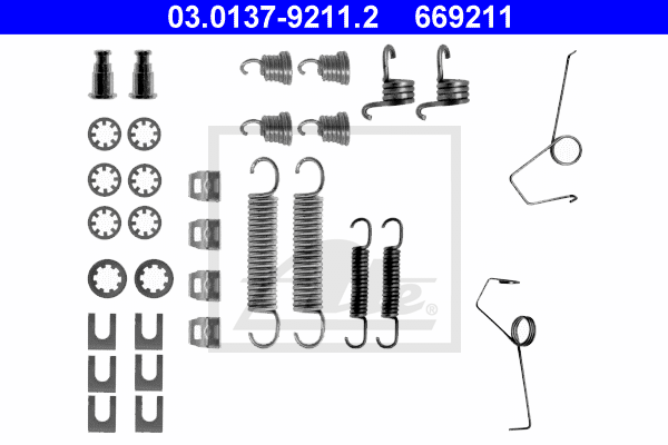 Kit d'accessoires, mâchoire de frein