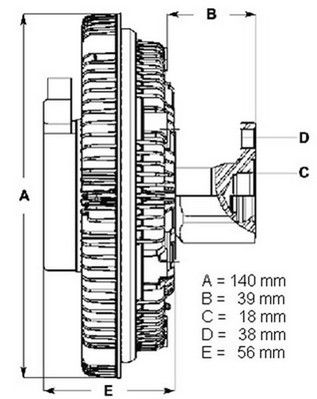 Embrayage, ventilateur de radiateur