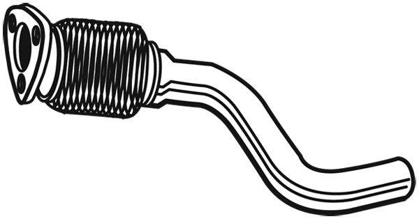 Tube ondulé, système d'échappement