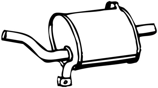 Silencieux arrière