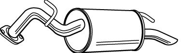 Silencieux arrière