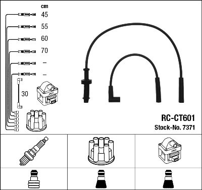 Kit de câbles d'allumage - RC-CT601