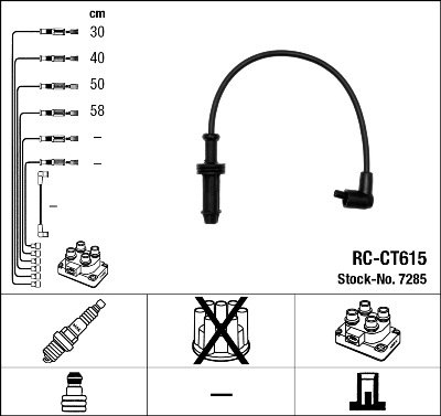 Kit de câbles d'allumage - RC-CT615
