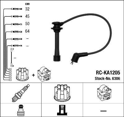 Kit de câbles d'allumage