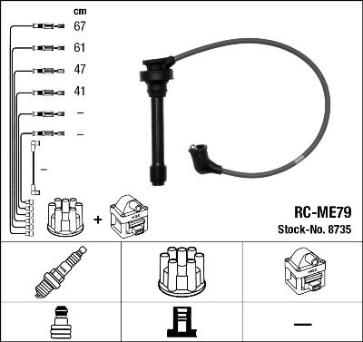 Kit de câbles d'allumage