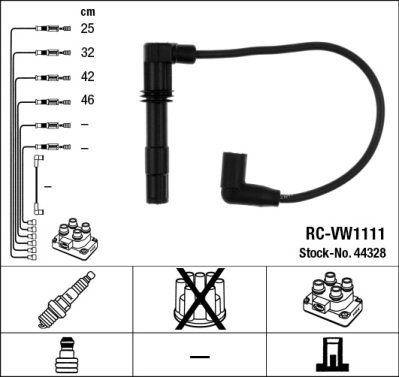 Kit de câbles d'allumage - RC-VW1111