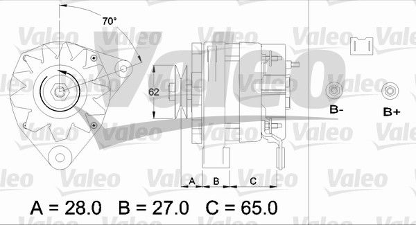 Alternateur VALEO RE-GEN REMANUFACTURED