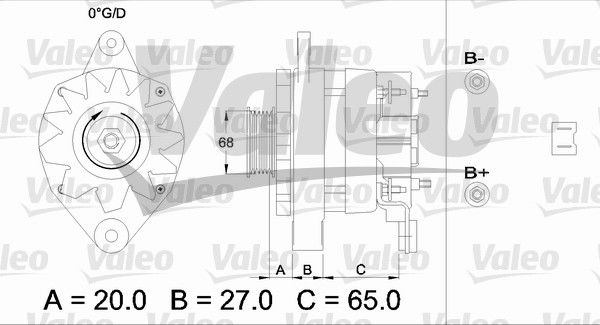 Alternateur VALEO RE-GEN REMANUFACTURED