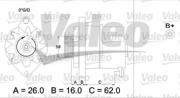 Alternateur VALEO RE-GEN REMANUFACTURED