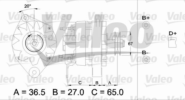 Alternateur VALEO RE-GEN REMANUFACTURED