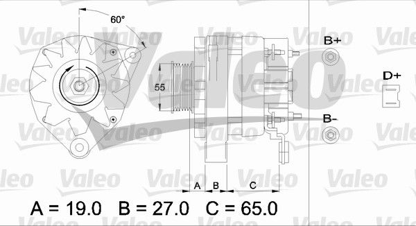 Alternateur VALEO RE-GEN REMANUFACTURED