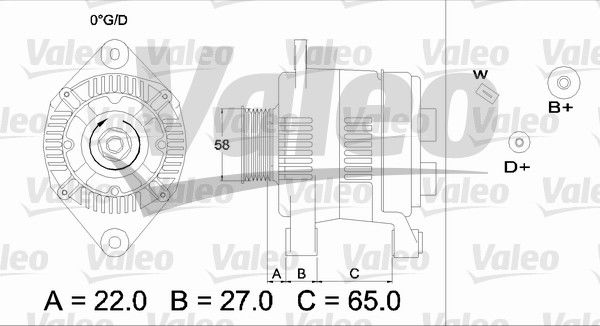 Alternateur VALEO RE-GEN REMANUFACTURED