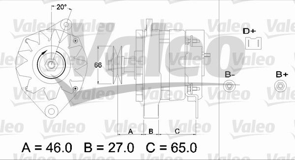 Alternateur VALEO RE-GEN REMANUFACTURED