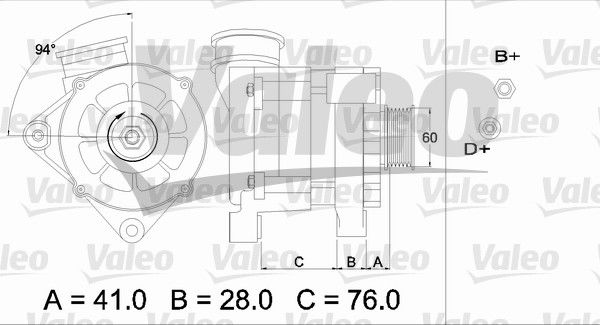 Alternateur VALEO RE-GEN REMANUFACTURED