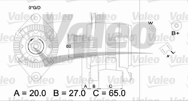 Alternateur VALEO RE-GEN REMANUFACTURED