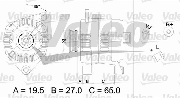 Alternateur VALEO RE-GEN REMANUFACTURED