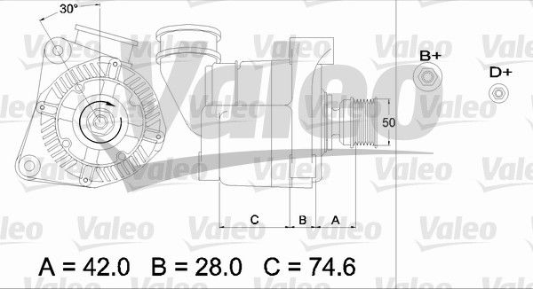 Alternateur VALEO RE-GEN REMANUFACTURED