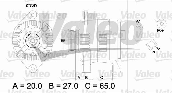 Alternateur VALEO RE-GEN REMANUFACTURED