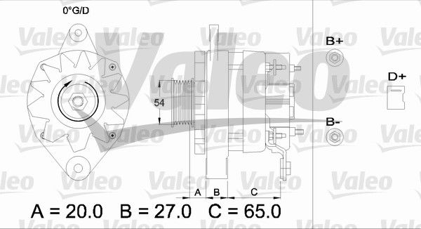 Alternateur VALEO RE-GEN REMANUFACTURED