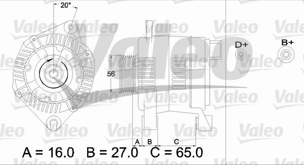 Alternateur VALEO RE-GEN REMANUFACTURED