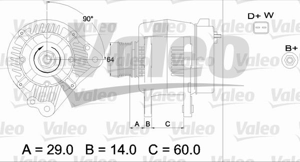 Alternateur VALEO RE-GEN REMANUFACTURED