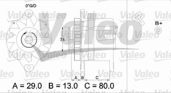 Alternateur VALEO RE-GEN REMANUFACTURED