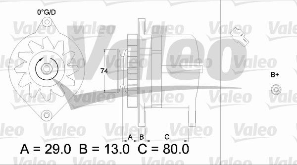Alternateur VALEO RE-GEN REMANUFACTURED