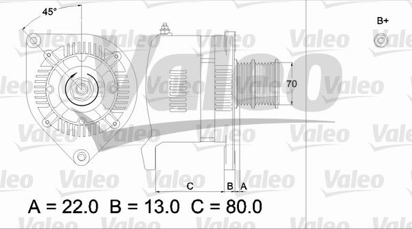 Alternateur VALEO RE-GEN REMANUFACTURED