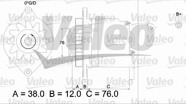 Alternateur VALEO RE-GEN REMANUFACTURED