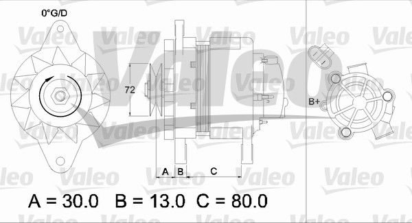 Alternateur VALEO RE-GEN REMANUFACTURED