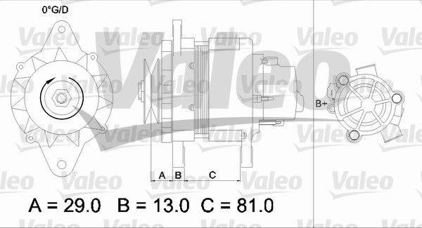 Alternateur VALEO RE-GEN REMANUFACTURED