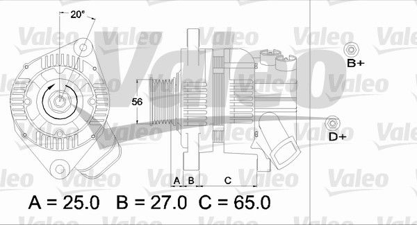 Alternateur VALEO RE-GEN REMANUFACTURED