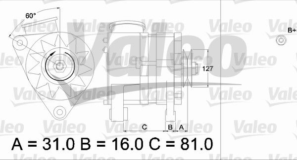 Alternateur VALEO RE-GEN REMANUFACTURED