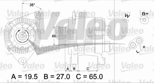 Alternateur VALEO RE-GEN REMANUFACTURED