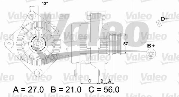 Alternateur VALEO RE-GEN REMANUFACTURED