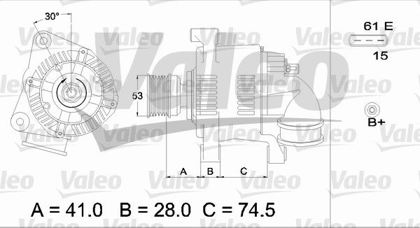 Alternateur VALEO RE-GEN REMANUFACTURED