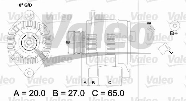 Alternateur VALEO RE-GEN REMANUFACTURED